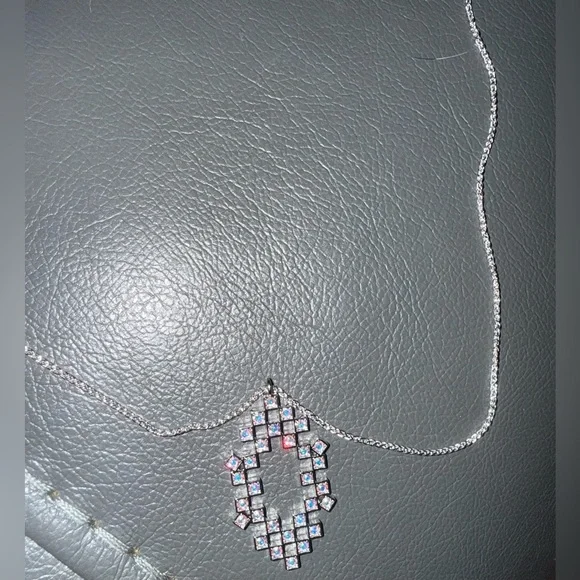 Touchstone Crystal From Swarovski Floating Cubes Pendant.Retired.NWT.